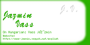 jazmin vass business card